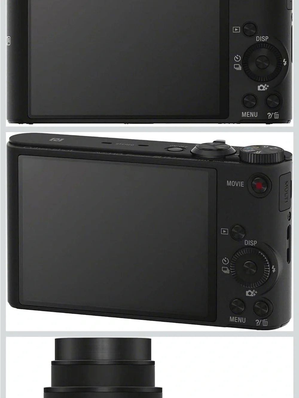 Sony DSC WX350 Cyber shot Black Compact Digital Camera with 20x Optical G Lens